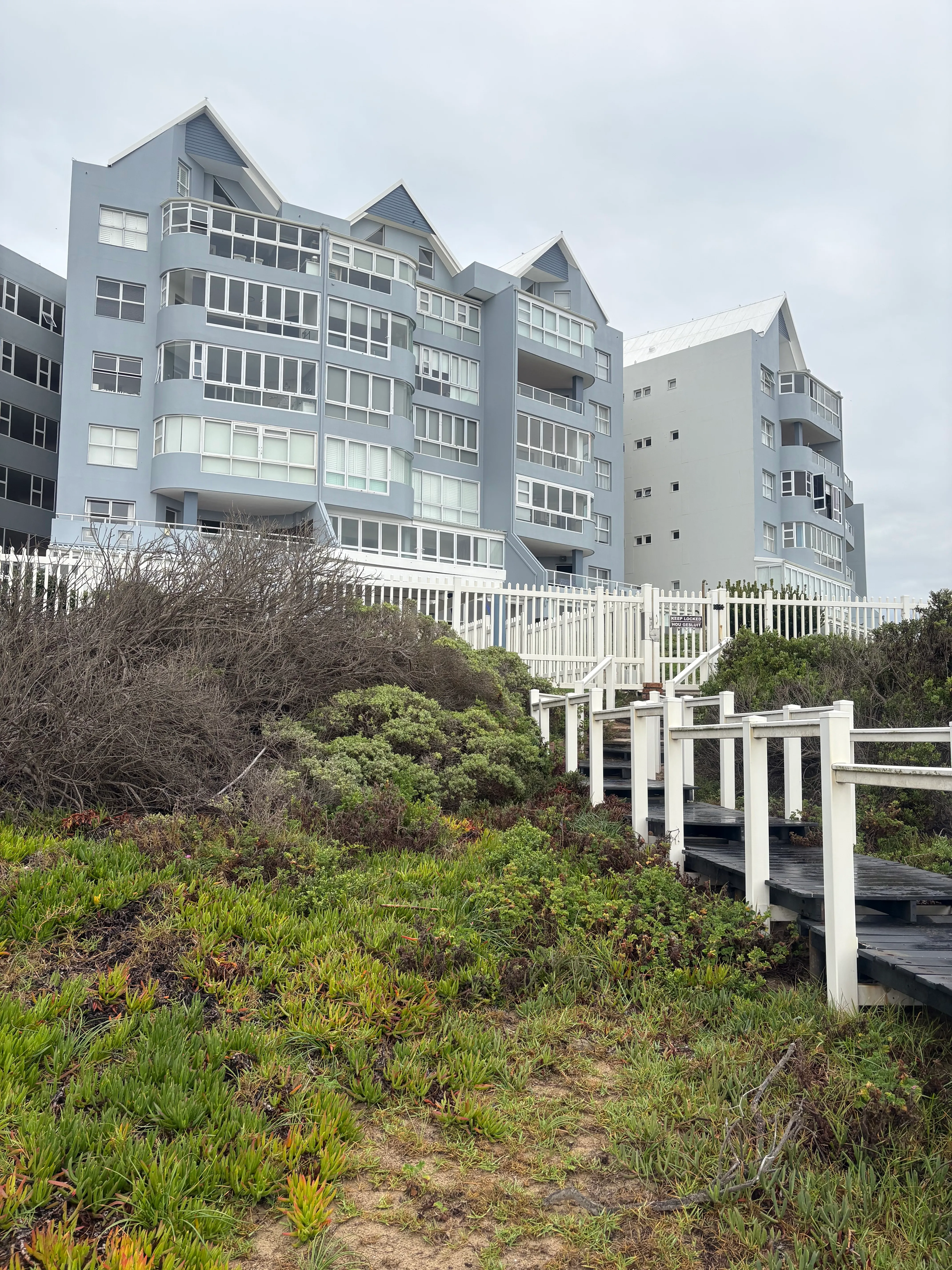 Stairs leading down to the beach